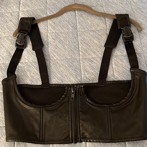 From dolls kill, black bustier, new with tags.